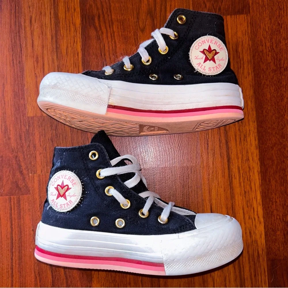 Converse All Star Chuck Taylor Eva Lift Hi Top Toddler Shoes Size 11